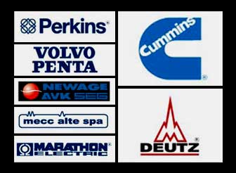 Perkins, Volvo Penta, Deutz, Cummins, Mecc Alte Spa